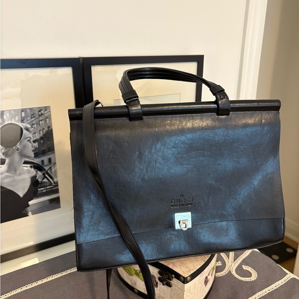 Gucci Black Leather Handbag